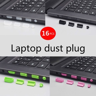 16pcs/set Colorful Silicone Anti Dust Plug Cover Stopper Laptop dust plug laptop dustproof usb dust plug Computer
