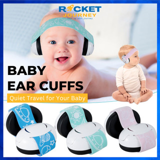 Baby Sound Blocking Earmuffs Hearing Protection with Adjustable Headband Strap for Infant Muffs for Airplane Outdoor