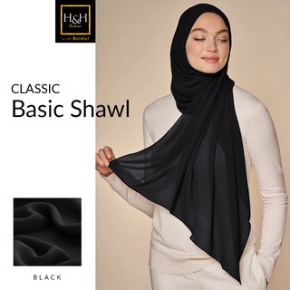 Every day basic shawl Chiffon for muslimah by H&H Exclusive (Hot Item)