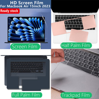 2023 sticker  for Macbook Air 15 A2941 Pro 13 14 16 Air 13.6 M2 A2681A2338 A2337 touch bar air 13 HD Screen Film Palms Guard Trackpad Protector Sticker Silver touchar bar film