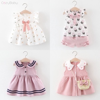 Newborn Baby Dress Summer Sleeveless Princess Girls Dress Floral Party Girls Fashion Clothes