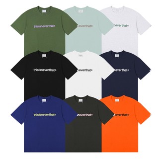 Actual Photo THISISNEVERTHAT T-Logo T SHIRT Black 9 color (UNISEX) casual short-sleeved for men and women