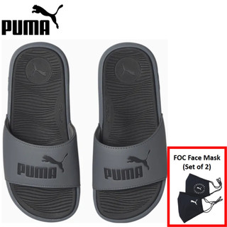PUMA Cool Cat 2.0 Big Kids' Jr Slides Cool Dark Gray-PUMA Black 39088102