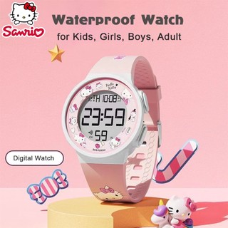 ?SG Seller?100% Authentic Hello Kitty Watch for Kids Girls Waterproof Watches Digital Watch Birthday Gift 8551