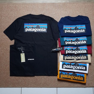 HITAM Premium Black Patagonia Casual T-Shirt